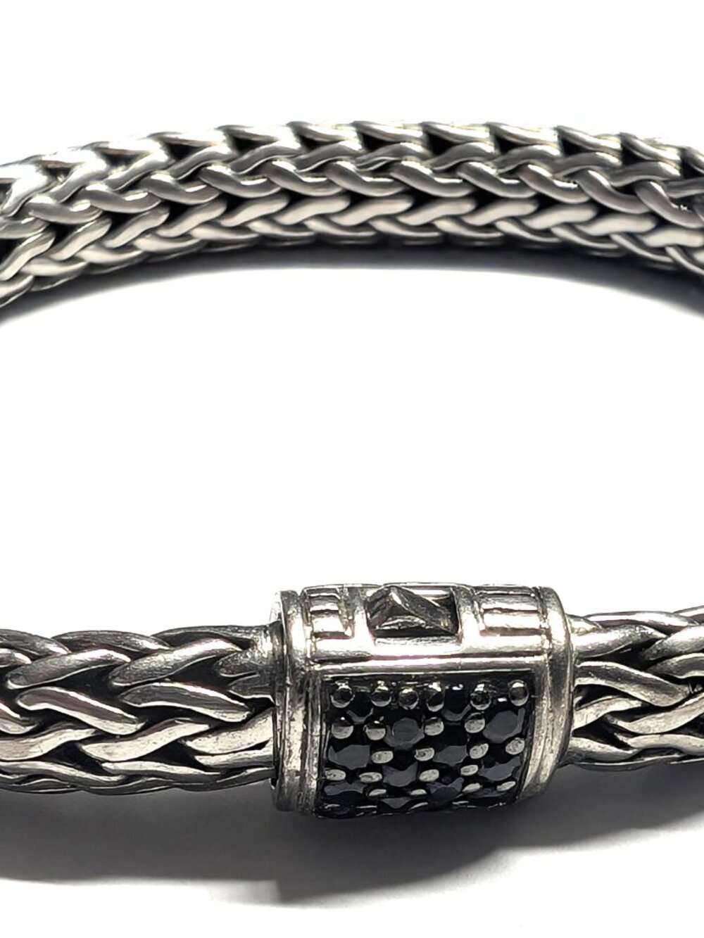 John Hardy Black Sapphire Classic Chain Lava Bracelet, 6.5MM, 7" - Picture 2 of 5